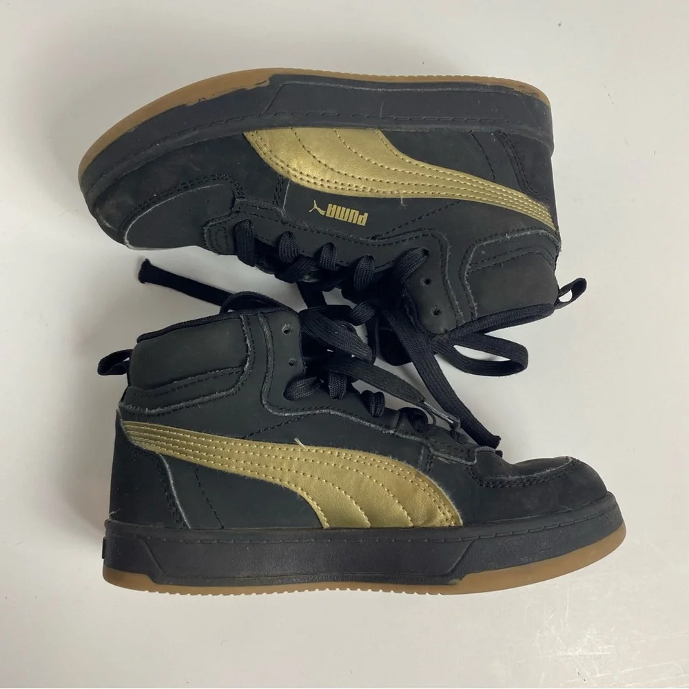 PUMAS SHOES YOUTH 13C PUMA CAVEN 2.0 MID NBK PS BLK‎ 395581